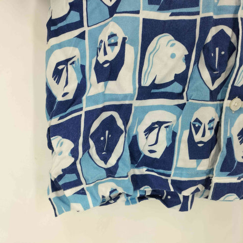 ポーラースケートカンパニー POLAR SKATE CO. S/S 総柄 デザイン レーヨンシャツ メンズ import:M