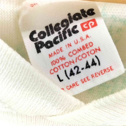 カレッジパシフィック Collegiate Pacific USA製 プリントTシャツ メンズ import:L