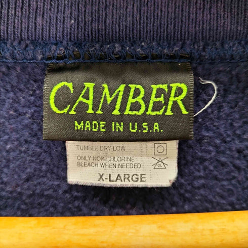 キャンバー CAMBER USA製 企業ロゴ リバース型 スウェット メンズ import:XL