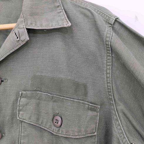 ユーエスアーミー U.S. ARMY COTTON SATEEN OG-107 コットン サテン ユーティリティ シャツ メンズ