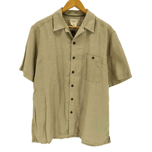 セントジョンズベイ STJOHNS BAY リネン混 オープンカラーシャツ メンズ import:M
