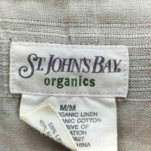 セントジョンズベイ STJOHNS BAY リネン混 オープンカラーシャツ メンズ import:M