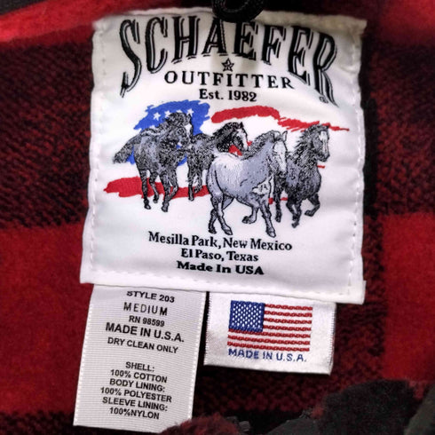 SCHAEFER OUTFITTER USA製 裏地 フリース キャンバス ハンティング ジャケット メンズ import:M
