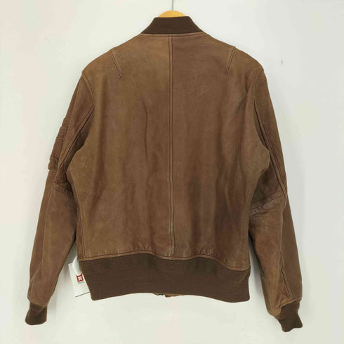 アルファインダストリーズ ALPHA INDUSTRIES シープレザー フライトジャケット メンズ import:L
