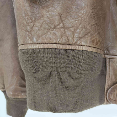 アルファインダストリーズ ALPHA INDUSTRIES シープレザー フライトジャケット メンズ import:L
