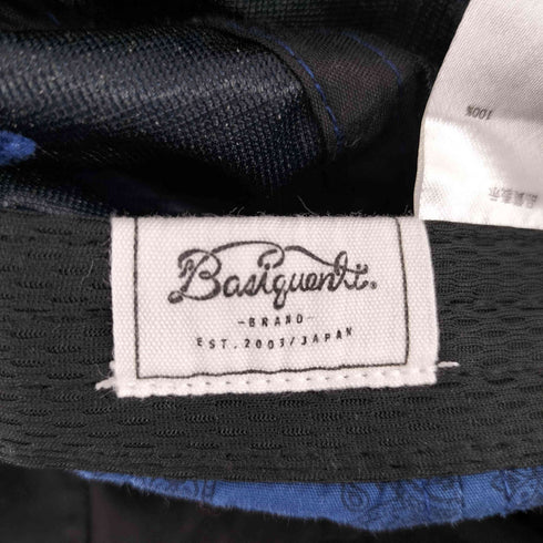 ベーシックエンティ BASIQUENTI ペイズリー6パネルキャップ メンズ
