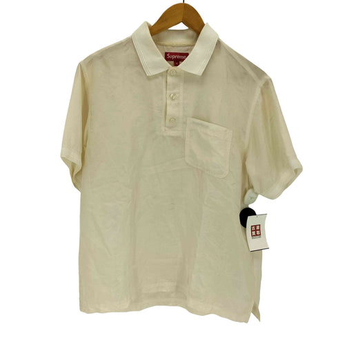 シュプリーム Supreme 17SS Jacquard Logo Silk Polo メンズ import:S