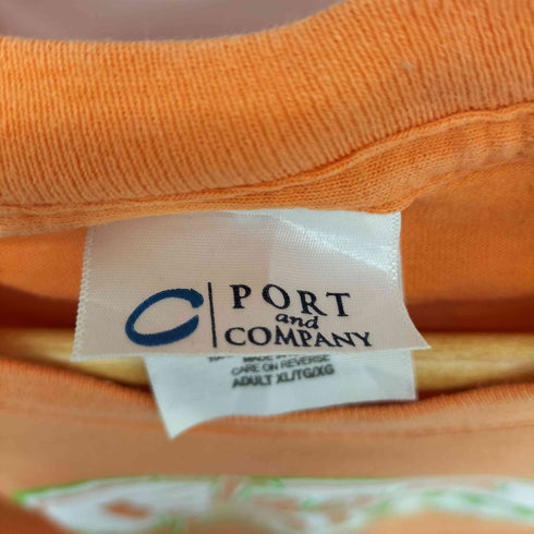 ポートカンパニー PORT&COMPANY チームロゴプリントTシャツ メンズ import:XL