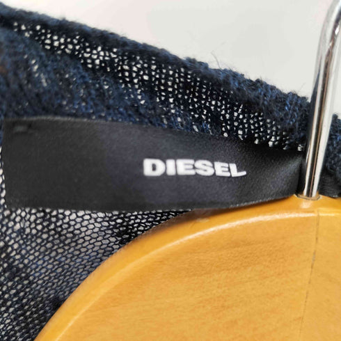 ディーゼル DIESEL リネン混 袖切替 カーディガン レディース S