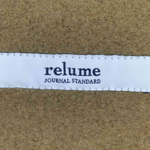 ジャーナルスタンダードレリューム JOURNAL STANDARD relume ウールノーカラージャケット レディース FREE