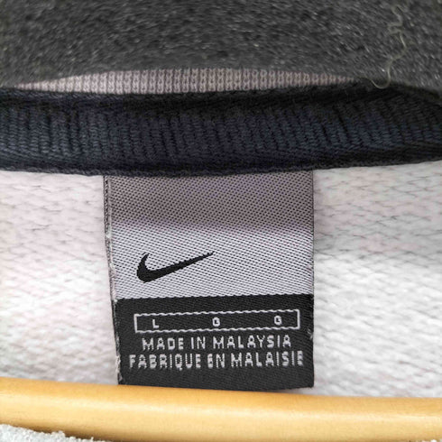 ナイキ NIKE 00S ワンポイントスウォッシュ刺繍 クルーネックスウェット メンズ JPN:L