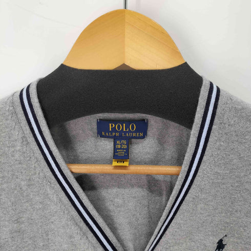 ポロラルフローレン POLO RALPH LAUREN ポニー刺繍ロゴ カーディガン レディース XL(18-20)