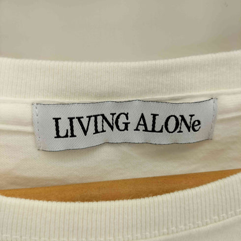 LIVING ALONe フロントロゴ刺繍Tシャツ メンズ import:XL