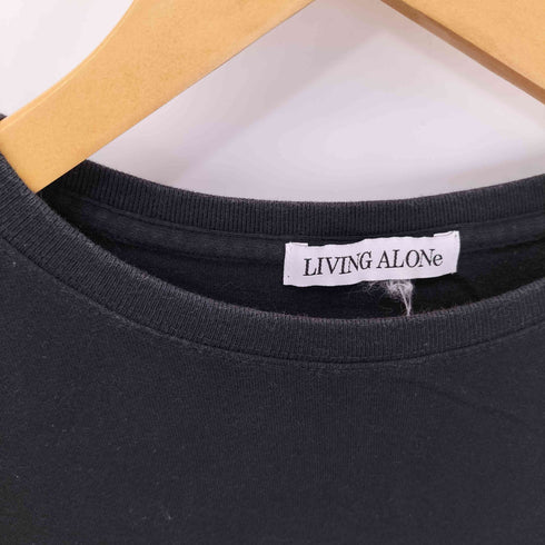 LIVING ALONe フロントロゴ刺繍Tシャツ メンズ import:XL