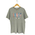 ギルダン GILDAN 星条旗サーフボードプリントクルーネックTシャツ メンズ JPN:L