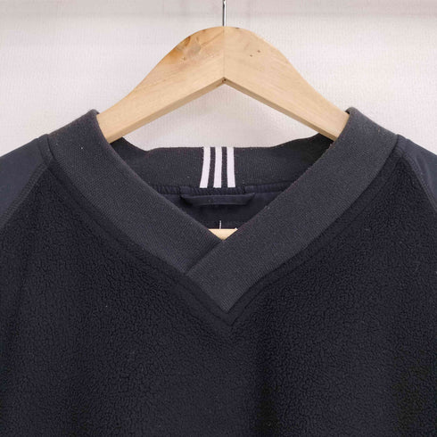 アディダス adidas 00S CLIMAPROOF パフォーマンスロゴ刺繍 フリース切り替え Vネック プルオーバー メンズ import:M