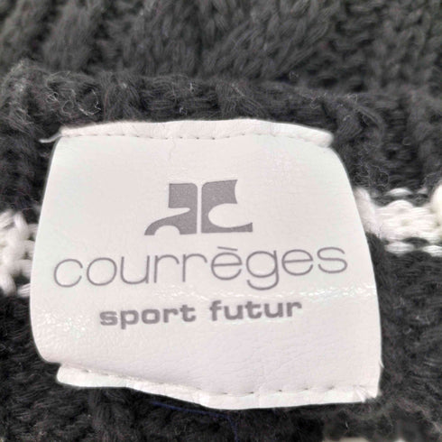 クレージュ courreges ポンポン ツバ付き ビーニー レディース FREE