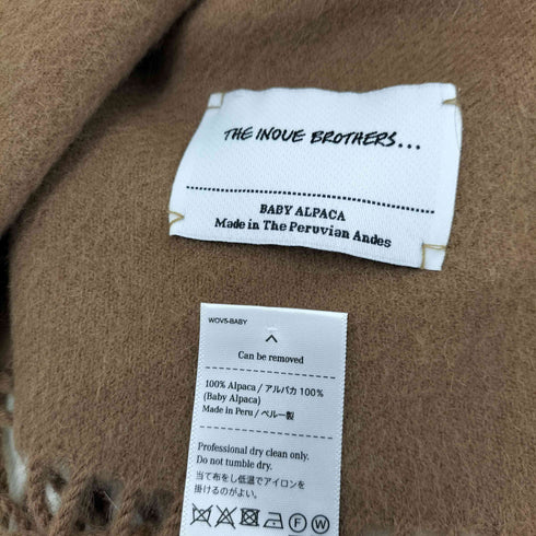 ザイノウエブラザーズ THE INOUE BROTHERS BABY ALPACA アルパカマフラー メンズ