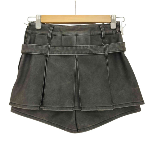 ダーリッチ Darich アンティークレザープリーツショートパンツ レディース JPN:M