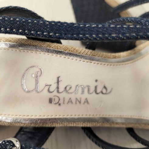 アルテミスバイダイアナ artemis by DIANA デニム ウェッジソールサンダル レディース JPN:M
