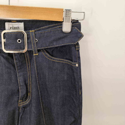 エイミーイストワール eimy istoire ピンタックベルトデニムパンツ レディース 25