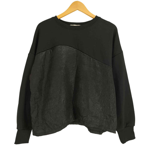 セレクトモカ SELECT MOCA 24aw メタリック切替裏起⽑トップス レディース FREE