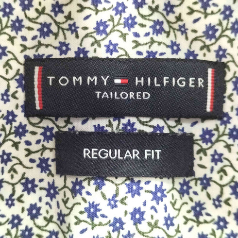 トミーヒルフィガー TOMMY HILFIGER 刺繍ロゴ 花柄 L/S シャツ メンズ