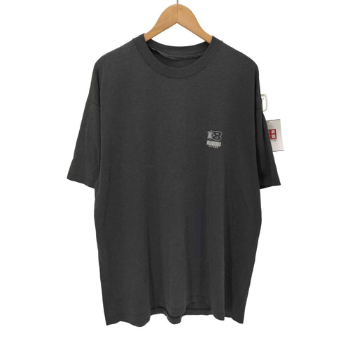 ~90S 裾袖シングル 両面プリント クルーネックTシャツ メンズ