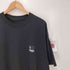~90S 裾袖シングル 両面プリント クルーネックTシャツ メンズ