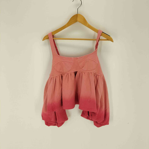 メゾンスペシャル MAISON SPECIAL Gradation Sweat Puff Sleeve Peplum Tops レディース FREE