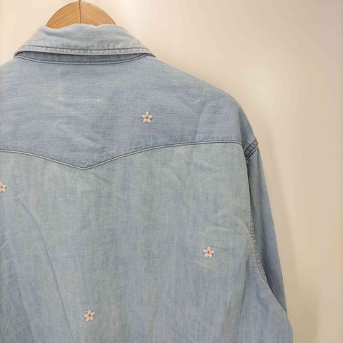 ラングラー Wrangler スタッズ デニムウエスタンシャツ メンズ JPN:M
