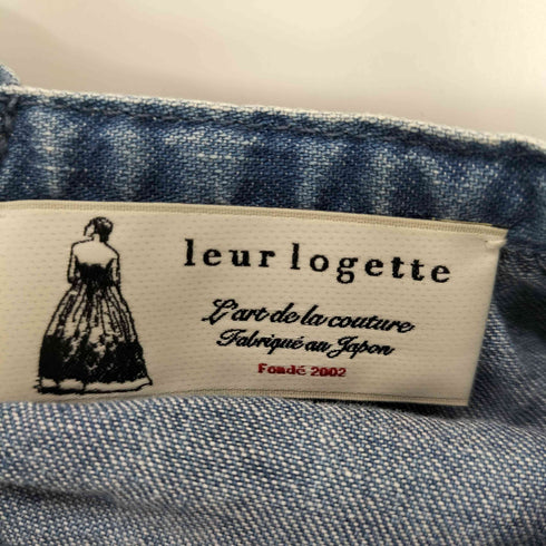 ルールロジェット leur logette パフスリーブレースアップデニムワンピース レディース JPN:1
