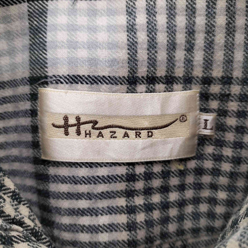 HHAZARD 半袖チェックシャツ メンズ JPN:L