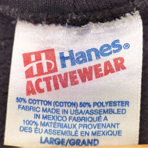 ヘインズ Hanes 90s ハトメ トライバルプリント プルオーバーフーディー メンズ import:L