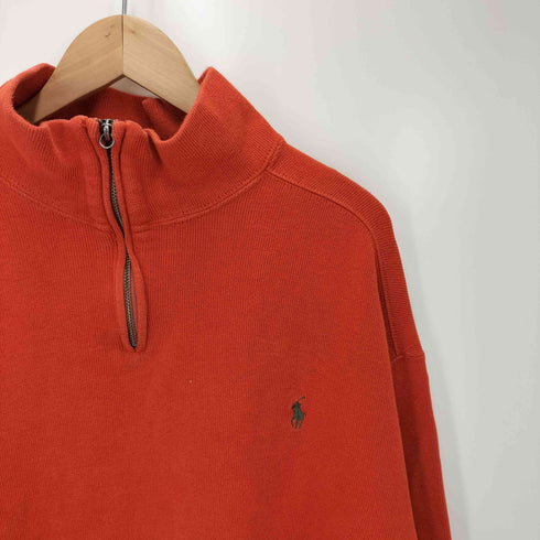 ポロバイラルフローレン Polo by RALPH LAUREN 90S ポニー刺繍 ハーフジップスウェット メンズ JPN:XL