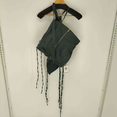 NACHE RAWCUT SHIRRING BUSTIER CHARCOAL レディース 1