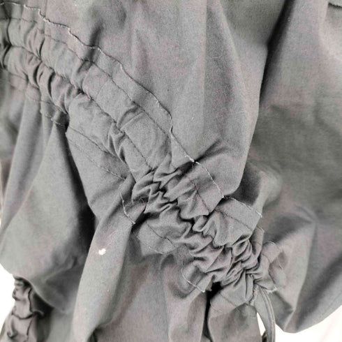 NACHE RAWCUT SHIRRING BUSTIER CHARCOAL レディース 1