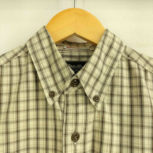 エディーバウアー Eddie Bauer 00S THERMOLITE タータンチェック L/S ボタンダウンシャツ メンズ import:XS