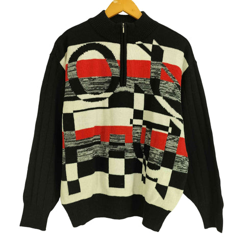 MARPHY BROTHERS 90-00S ハーフジップ ニット メンズ import:M