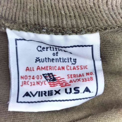 アヴィレックス AVIREX FATIGUE V NECK Tee Shirt メンズ JPN:L