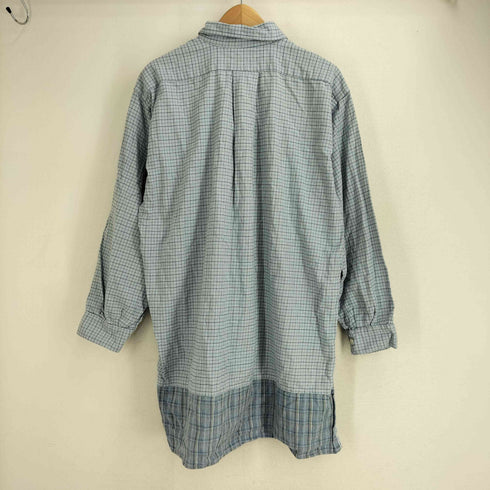 Swiss fabric チェック 切替 L/S シャツ メンズ