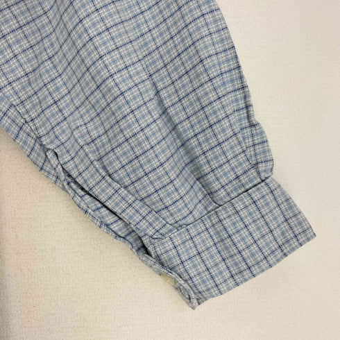 Swiss fabric チェック 切替 L/S シャツ メンズ