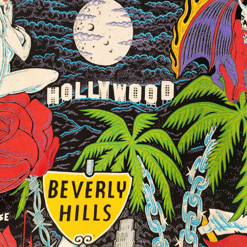 LOCAL AUTHORITY HOLLYWOOD プリント クルーネックスウェット メンズ import:L