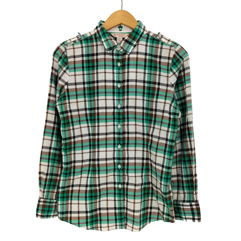 ブルックスブラザーズレッドフリース BROOKS BROTHERS REDFLEECE チェック柄 コットン ボタンダウンシャツ レディース US:0-2