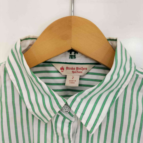 ブルックスブラザーズレッドフリース BROOKS BROTHERS REDFLEECE ストライプ コットンシャツ レディース US:0-2