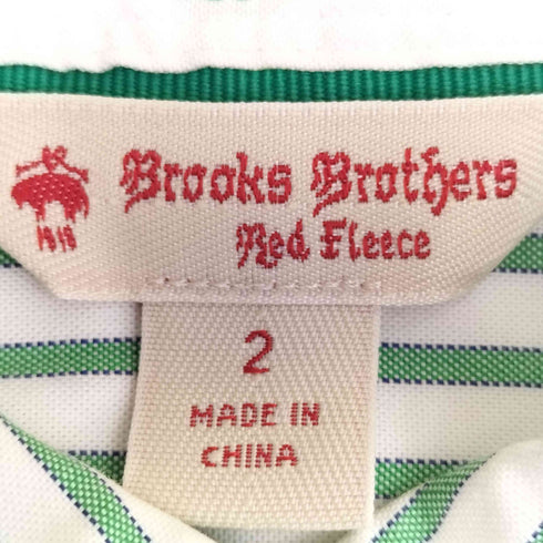 ブルックスブラザーズレッドフリース BROOKS BROTHERS REDFLEECE ストライプ コットンシャツ レディース US:0-2