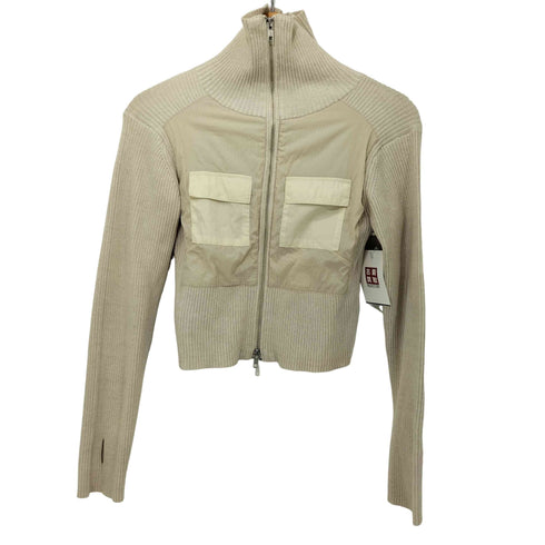 アトモスピンク ATMOS PINK 24AW Docking Knit Zip-up ドッキング ニット ジップアップ レディース FREE