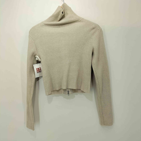 アトモスピンク ATMOS PINK 24AW Docking Knit Zip-up ドッキング ニット ジップアップ レディース FREE