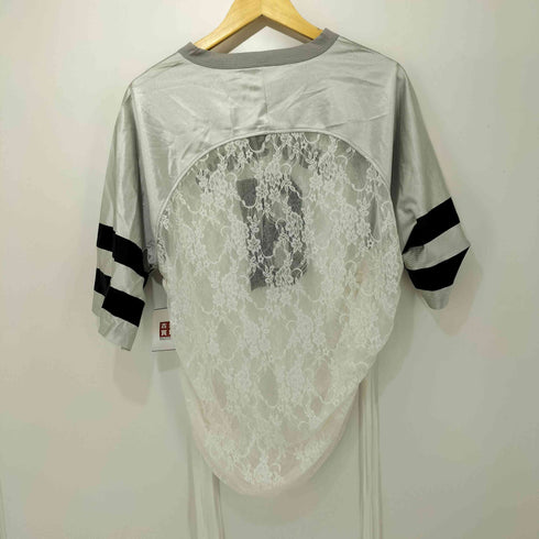 アナスイ ANNA SUI NYC 素材切替 レース ドッキング Vネック S/S Tシャツ レディース FREE
