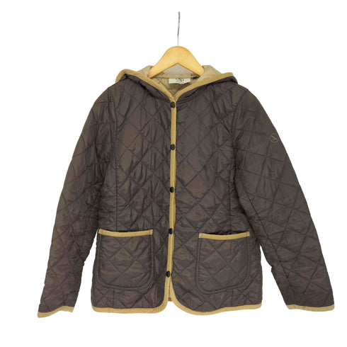 エーグル AIGLE フーデッド キルティングジャケット レディース M
